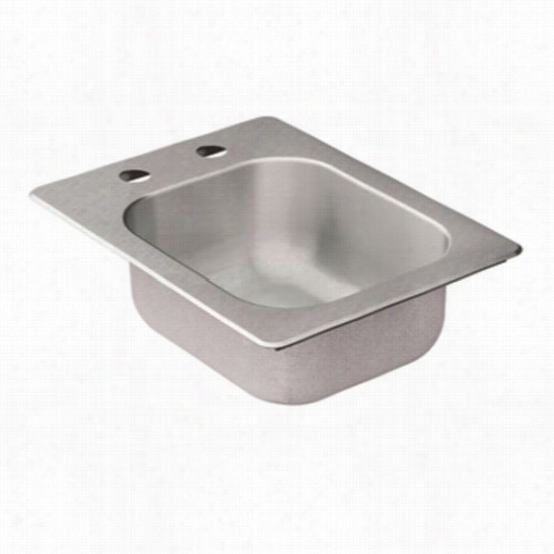 Moen Kg2045522 2000 Series 17""l X 13""w X 5-1/2""d Drop In Single Basin Kitchen Sink With Drain And Drain Basket