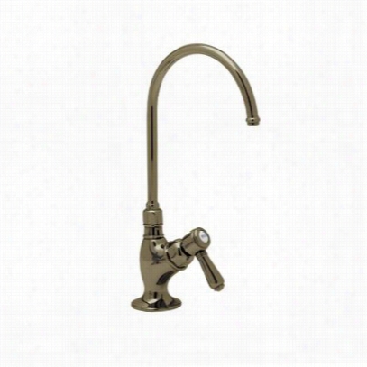 Rohl A1635lptcb-2 Country Kitchen Column ""c"" Spout Filter Faucet In Tus Can Assurance With Porcelain  Lever Handle