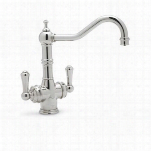 Rohl U.kit1470ls Traditional Ttruflow Two Lever Handle Kitchen Faucet With Filter