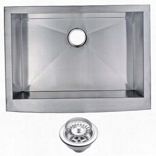 Take In ~ Creation Sss-as-3022a 30""x  22"" Zero Radius Singgle Bowl Stainless Steel Hand Made Apron Front Kitchen Sink With Drain And Strainet