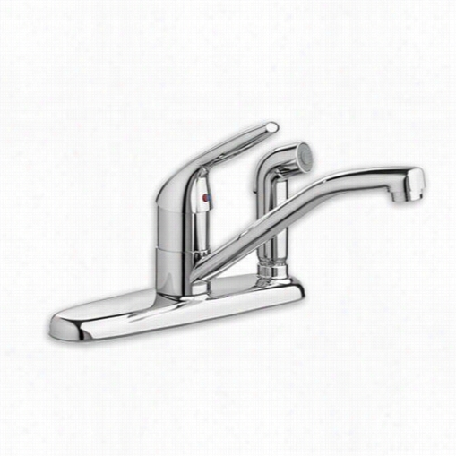 American Standard 4175703f15 Colony Choice Kitchen Faucet With Spray Thru Plate