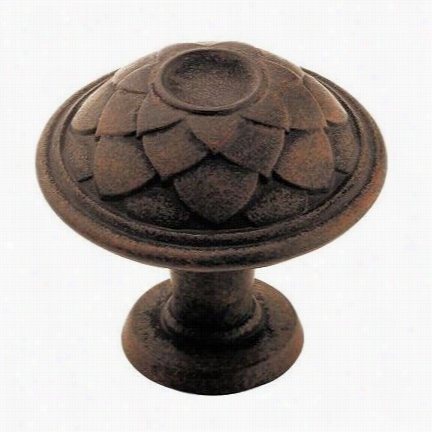 Amerock Bp53027-art Padma Round Knob In Antique Rust