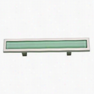 Atlas Homewares 231-gr-brn Sspa 5- 3/4"" Green Pull In Brushed Nickel