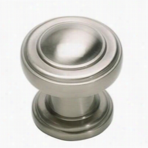 Atlaas Homewares 3313-brn Bronte 1-2/9"" Round Knob In Brushed Nickeel