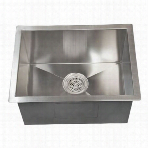 Barclqy Psssb2062-ss Sabrina 15&uqot;" Rectnagular Prep Sink In Stainless Stee L