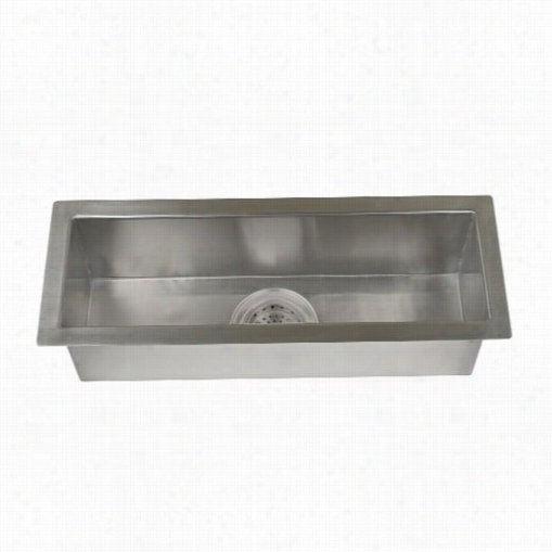 Barclay Tsssb2128ss Whitesboro 32"" Zero Radius Trough Sink In Stainess  Steel