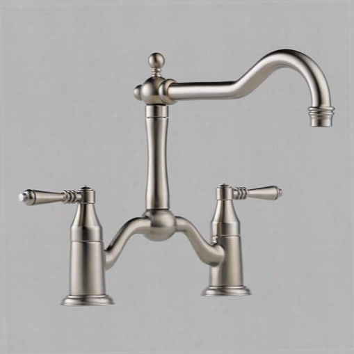 Brizo 62436lf-ss Tresa  Two Handle  Bridge Kitchen Faucet In Stainless