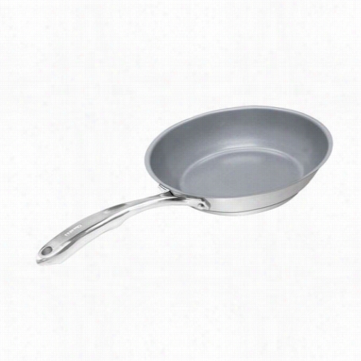 Chantal Slin63-20c Inductipn 21 Steel Brushed Stainless Steel 8"" Fry Pan With Ceramic Coating