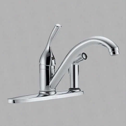 Delta 300-dst Classic Choose Hna Dle Kitchdn Faucet In Chrome With Integrql Foam