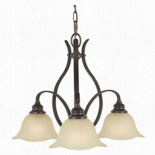 Feiss F2049/3gbz Morningside 18"" 3 Light Kitchen Chandelier In Grecian Bronze