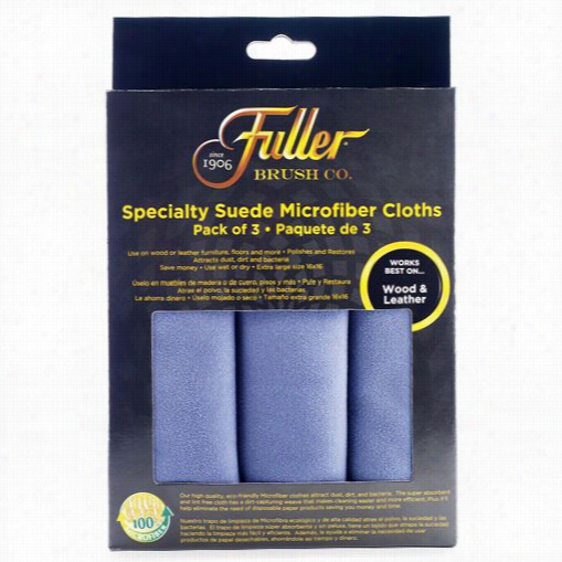 Fullerbrush 182 Fuller Gold Specialty Sue De Microfiber Clo Ths - 3 Packs