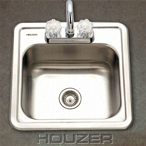 Houzer 1515-6bs-1 Hospitality Stainless Steel Bar Sink