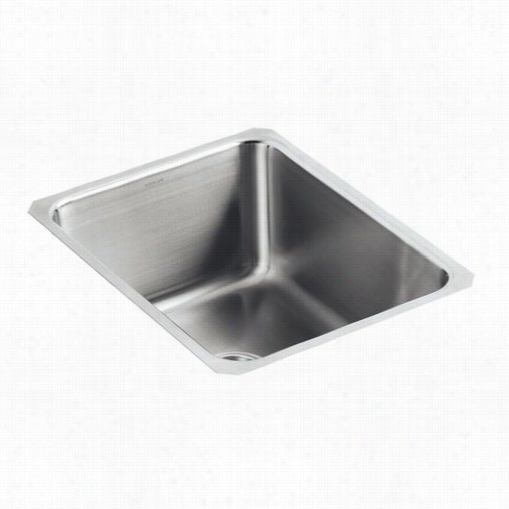 Kohler K-3163-na Undertone Squared Single Basin Undercounter Kitchen Sink, 9.5"" Deep