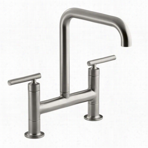 Kohler K-7547-4 Puriist Deck Mount Bridge Faucet