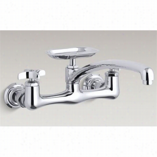 Kohler K-7856-3 Clearwater Sknk Supply F Aucet With 12&"&qot; Spout Reach