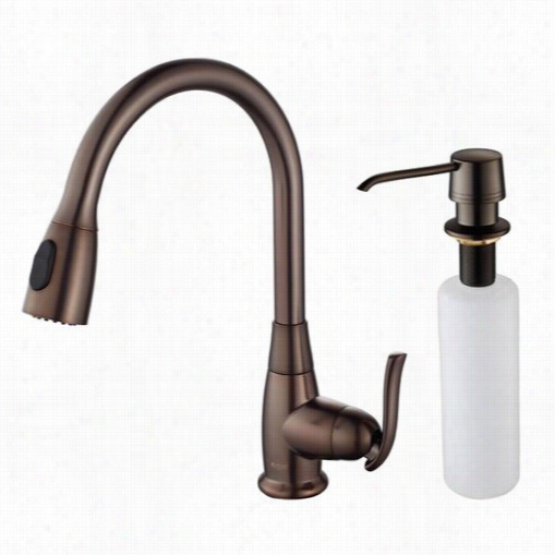 Kraus Kpf-2230-ksd-30orb Single Lever Pull Thoroughly Kitchrn Faucet And Soap Dispenser In Oil Rubbed Bronze