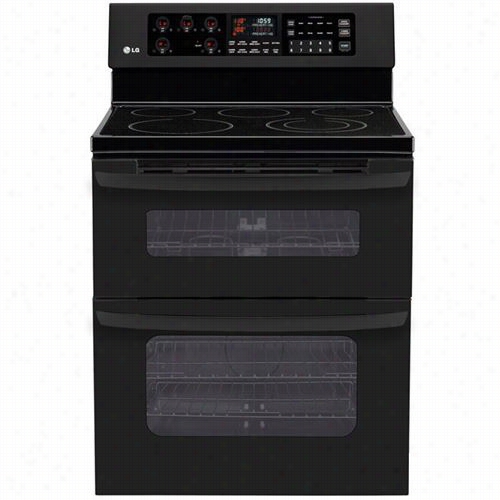 Lg Lde3015sb 6.7 Cu. Ft. Better Full Of Fire  Double Ovne Range I Nsmooth Black