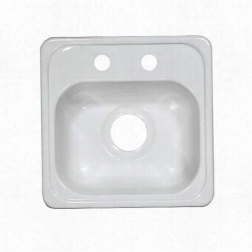 Lgons Industries Dbar Deluxe Single Basin Acrylic Bar Sink With 2"" Drain