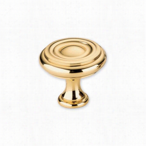 Omnia 9141/30 1-3/16""  Solkd Brass Knob