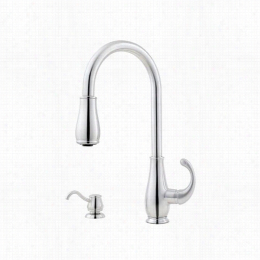 Pfister  Gt529-dss Treviso 2o R 4 Hole Kitcheb Faucet In Stainleess Steel