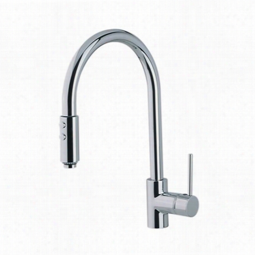 Rohl Ls57l Modern Architeectural Side Lever Pulldown High Spout Kitchen Faucet