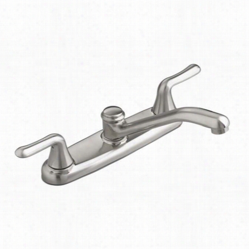 American Standard 4275.500.075 Colony Soft Deceitful Handle Low-arc Kitchen Faucet In Stanless Steel