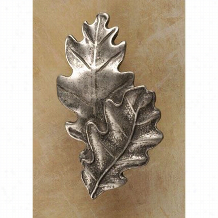 Anne At Home 828 Double Oak Leaf Knob, Small