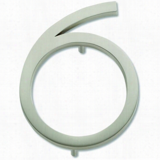 Atlas Homewares Avn6 Mdoern Avalon 4-1/2"&quit; No. 6 House Number