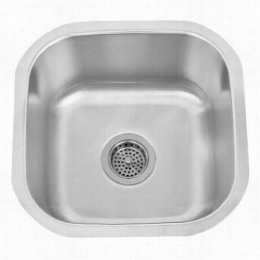 Barclay P Sssb2072-ss Scout 16&quott;" Square Prep Sink In Stainless Steel