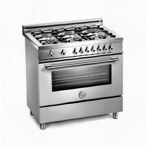 Bertazzoni Pro366gasx Pro 36"" Gas Range In Sfaianless With 6 Brass Burners