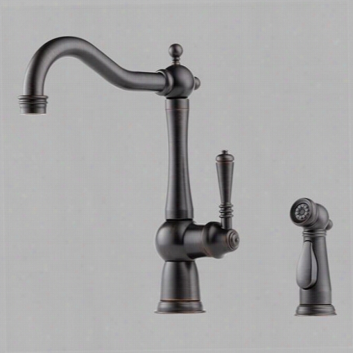 Brizo 61136lf~rb Trea Single Handle Kitchen Faucet With Spray In Venetian Bronze