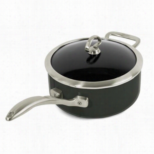 Chantal 835-200-me Copper Fusion Onyx 3qt. Saucepan With Glass Lid