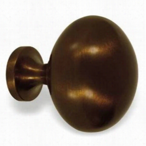 Colonial Bronze 198 1"" X 1-1/4"" Solid Brass Oval Cabinet Knob