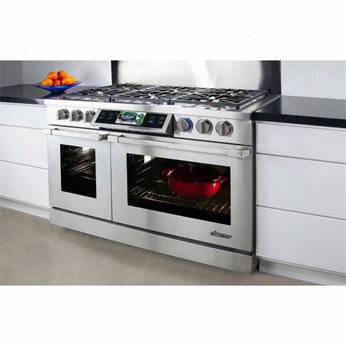 Dacor Dyrp48d S Discovery 48"" Dual Fuel Range In Stainless With Professional Style