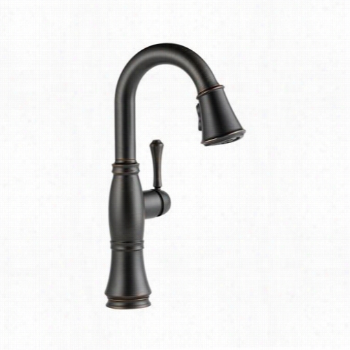 Delta9997rb-st Assidy Single Handle Bar/prep Faucet In Venetian Bronze