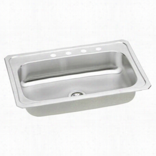 Elkay Crs33221 Celwbrity 33&uot;" Top Mount Single Bowl 1 Hole  Stainlesx Steel Sink