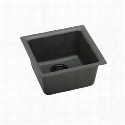 Ellkay Elg1515bk0 Gourmet Undermount Single Bowl Granite Sin Black