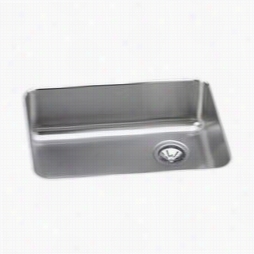 Elaky Eluh231710rek Gourmet E-dock 25-1/2"" X 18-3/4"" Right Drain Single  Basi Sink In Unsullied Steel Wih 10"" Bowl Ddepth