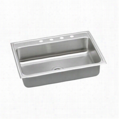 Elkay Lr31220 Lusterto Ne 31"" Top Mount Single Bow Spotless Steel Sink