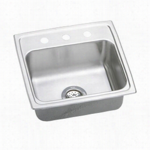 Elkay Psradq191955r0 Pacemaker 19"" Top Get Upon Single Bowl Right Drainn Staibless Steel Right D Rainsink