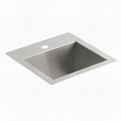 Koler K-3804 Vault 15""l Undermount Single Bowl  Kitchen Sink