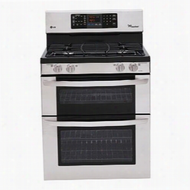 Lg Ldg3031st 6.1 Cu. Ft. Capacity Gas Dou6l Eoven Rage With 4 Sealed Gas Burners And Easyclean