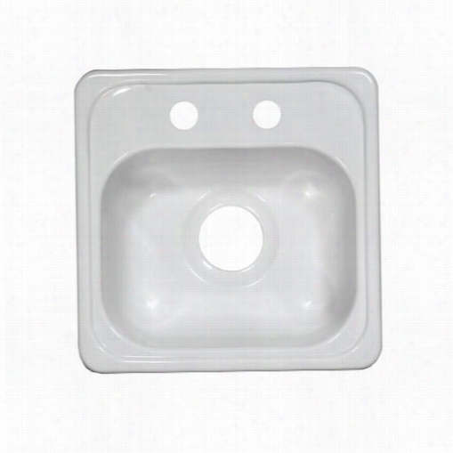 Lyons Industries Dbar Deluxe Singl Ebain Acrylic Bar Sink With 31/2"" Drain