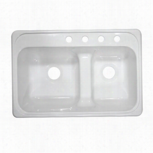 Lyons Industries Dks Chef Select Double Basin Acrylic Kitchen Sink