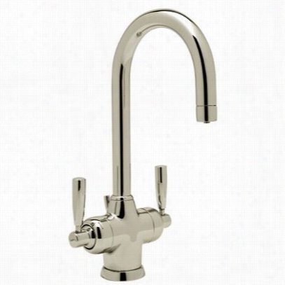 Rohl U.1470ls-stn Perrin & Rowe Filtration Traditional 2l Ever Handle Kitchen Faucet In Satin Nickel