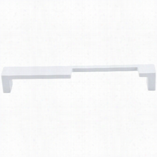 Top Knnobs Tk260wht Modrn Metro 7"" Cc Notched Handle Pull B In White