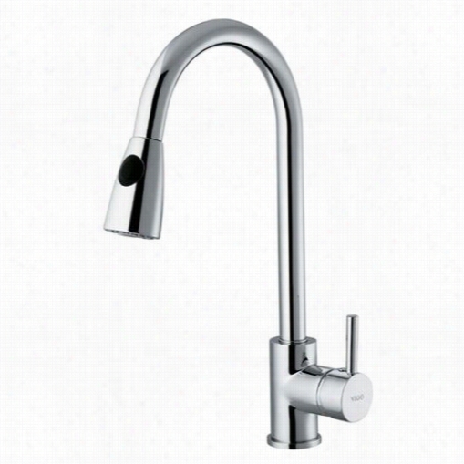 Vigo Vg02005ch 51-1/8""h Pull-out Spray Kitchen Faucet In Chrome With 8-1/2"&qquot; Reach Declaim