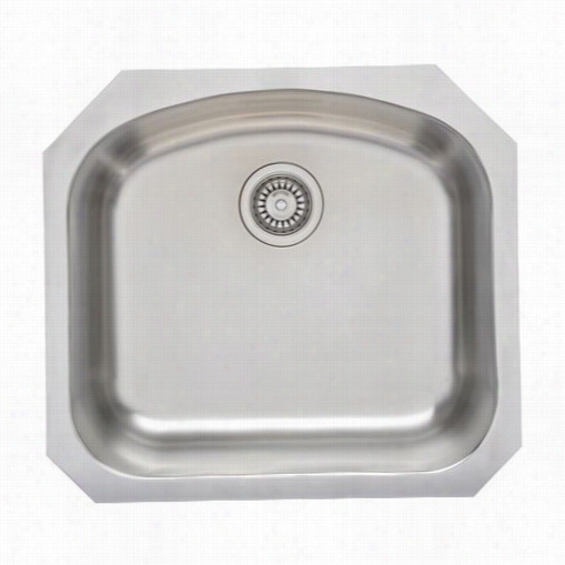 Wells Sinkware Chu2421-10 Chicago 23-1/16"" X 20-7/8"" X 9-7/16"" Sinle-bowl Undermount Stainelss Steel Sink