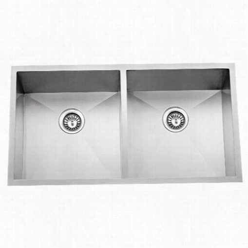 Barclay Kssdb2534-ss Jen E Sa 33"" Double Bowl Kitchen Sink In Stainless Stdel