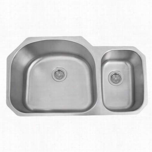 Barclay Kssdb2590-ss Mara 35&uot;" Double Bowl Kitchen Sink In Sta Inless Steel